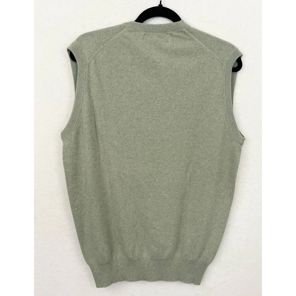 Ballantyne x Harrods 100% Cashmere Sweater Vest Scotland Men's Size 44/US L - Picture 3 of 10